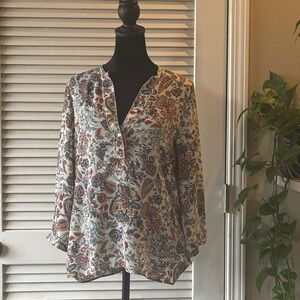 Zara Multicolor Floral Blouse